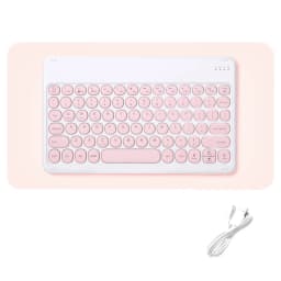 Wireless Keyboard and Mouse Combos Set Round Bluetooth Hebrew Spanish French Korean For iOS iPad Android Windows Phone Tablet