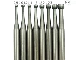 6Pcs round Cup Burr Multipurpose Jewelry Carving Bits Goldsmith Accessories Wire Rounder Burring Tools for Crafting