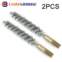 M12 Thread Wire Brush Metal Handle 18/22/25/32/40/50/65/75mm Brush Working Stainless Steel Wire Pipe Tube Cleaning Chimney Brush
