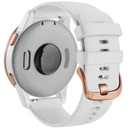 Rose Gold Buckle 18 20 22mm Soft Silicone Wrist Band For Garmin Venu 2 2S SQ Vivoactive 3t 4 Forerunner 745 Watchband Bracelet