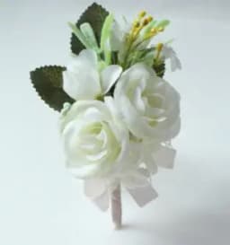 White Brooches Man Suit Shirt Collar Lapel Pin Brooch Pins Wedding Party Accessories Bridesmaid Bracelet Flowers Corsages Flower