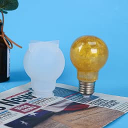 Resin Crystal Silicone Mold DIY Creative Night Light Bulb Mold Table Ornaments Silicone Mold For Resin Home Decoration Art Mould