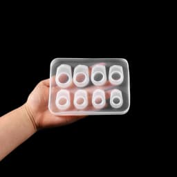 1pcs DIY Crystal Epoxy Ring Silicone Mold UV Resin Molds Ring Jewelry Moulds DIY Jewelry Accessories Epoxy Resin Tools