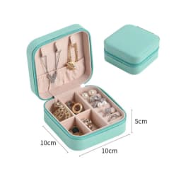 Newly Unique Blue Romantic Box PU Storage Bracelet Jewelry Box Wholesale Creative Portable Travel Storage Box Earrings Ring