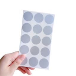 100pcs/lot Round Golden Silver Blue Scratch Coating Cute Stickers DIY Multifunction Gifts Scraping Sticker