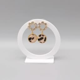 White/Clear Acrylic Round Earring Display Earring Holder Earring Stand Jewelry Display Earring Stud Organizer Crystal Show Rock