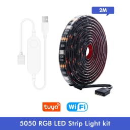 USB LED Strip DC 5V 50CM 1M 2M Tuya Smart Wifi Flexible Light Lamp Alexa Google Assistant Desk Decor Screen TV Background Light