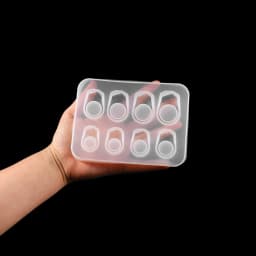 1pcs DIY Crystal Epoxy Ring Silicone Mold UV Resin Molds Ring Jewelry Moulds DIY Jewelry Accessories Epoxy Resin Tools