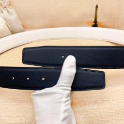 2026 WITHOUT BUCKLE 3.8cm two sides high quality men women belt genuine leather trousers first layer 16 colors