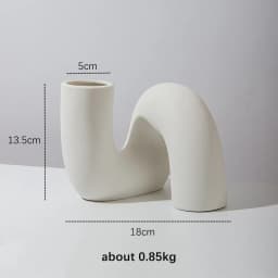 Nordic Style Ceramic Vase, Modern Art Flower Arrangement Pot Ornaments, Living Room Decor Desk Office, Interior Home Decoration