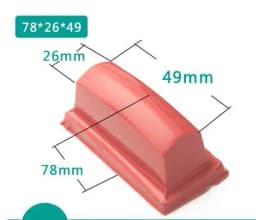 Free Ship One 50 Hardness Pad Printing Rubber Head Coding Machine Silicane Gel Product Customized Material