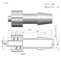 Luer Lock Adapter Air Valve Pipe Dispensing Glue Subpackaging Syringe Barrel Fitting PP Plastic Connector