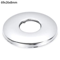 1Pcs Stainless Steel Water Pipe Wall Covers Self-Adhesive Shower Faucet Decorative Cover Chrome Finish Bathroom Accessories