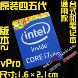 Original Core i7 3 4 5 6 7 8 9 10th Generation Laptop Desktop CPU Label Sticker
