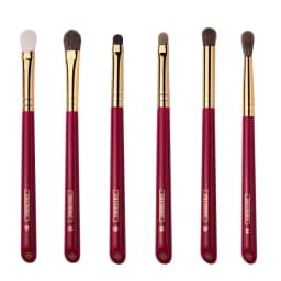 CHICHODO Makeup Brush-Luxurious Red Rose series-Selected Natural Animal Hair EyeBrushes Set-Professional Eye Make Up Brush Tools