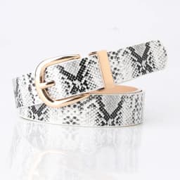 Trend new Ladies Belt snake pattern PU leather Pin buckel Belt Fashion simple jeans belt wind Women's Belt