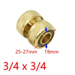 1/2 3/4 5/8 1" Thread Quick Connector Brass Garden Watering Adapter Drip Irrigation Copper Hose Quick Connector Fittings 1 Pcs
