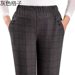 Oversized 8XL Stretch waist Winter Trousers Middle-aged Clothing Loose Plus velvet Thick Female Pants Casual Granny Trousers