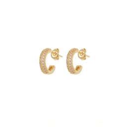 CRMYA Gold Silver Filled Several Sizes Hoop Earring CZ Zircon Heart Higgle Earrings For Women Jewelry Wholesale Aretes De Mujer