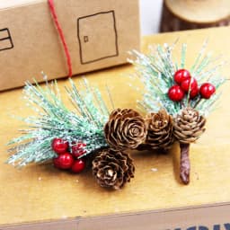 1Pack Fake Christmas Tree Pine Branches Xmas Berries For Christmas Tree DIY Wreath Decorations Noel Table Ornaments Kids Gifts