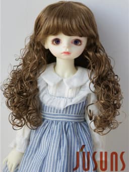 JD311 1/6 1/4 1/3 Synthetic mohair BJD wig 6-7inch 7-8inch 8-9inch Long European wave Doll hair YOSD MSD SD DOD Accessories