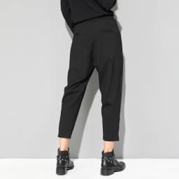 2025 Spring summer Black Patchwork Irregular Harem Pants Women Elastic high Waist Button Fashion Clothes Loose Casual Trousers