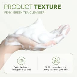 50g Green Tea Facial Cleanser Natural Plants Deep Cleansing Oil-Control Moisturizing Brighten Soften Skin Dense Foam Skin Care
