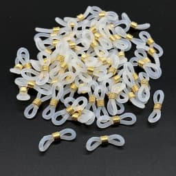 20pcs/100pcs Glasses Chain Silicone Rubber Ring Non Slip DIY Connector Strap Eyelets Rope Sunglasses Cord Accessory #ZZ04