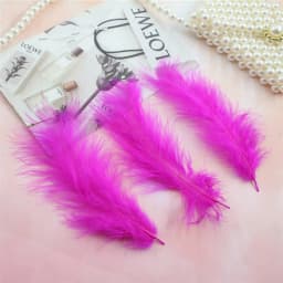 Natural Feathers 10-15cm Turkey Plume 4-6 Inches Chicken Feather Colorful Plumas Para Manualidades For Wedding Dress Decoration