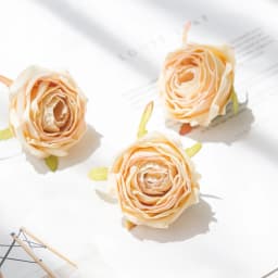 5 Pcs Artificial Roses Head Valentine Decora Home Room Wedding Wreath Bridal Accessories Clearance Garland Material Fake Flowers