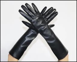 Women's Long Natural Leather Gloves Long Thick Thin Touch Screen High-end Sheepskin Gloves Winter Warm Leather Sleeve New Style
