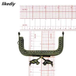 1 Piece 8.5 CM Bird Bead Antique Bronze Metal Purse Frame Kiss Clasp DIY Bag Accessory