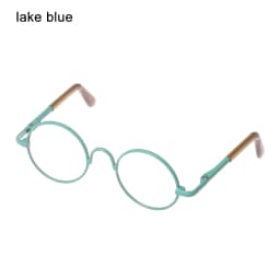 Retro Round Plush Doll Glasses Metal Frame Miniature Colorful Doll Eyeglasses‘For Doll Clothes Dressing Accessories Toy Props