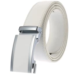 CETIRI 130cm 140cm 150cm 160cm Plus Size Long Belt White Men Belt Alloy Automatic Buckle Real Leather Belts Luxury Brand