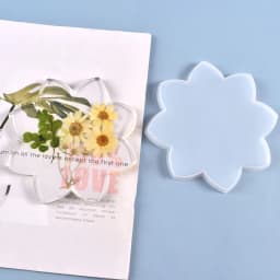 Crystal Epoxy Resin Mold Lotus Coaster Tray Cup Mat Silicone Mould DIY Crafts Ornaments Decorations Making Tool
