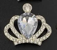 NEW 10Pcs Silver/Gold 22*30MM Alloy Crown Diamond DIY Jewelry Accessories For Rhinestone Handmade Wedding Decoration