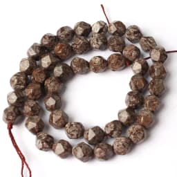 6-12mm Natural Garnet Agates Quartz Tiger Eye Howlite Opal Stone Beads Faceted Loose Beads For DIY Jewelry Making Bracelet