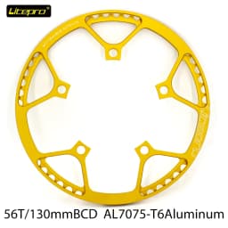 Chainring Litepro 130BCD 47/53/56/58T BMX Chainring Folding Bicycle Chainwheel Protector Bike Crankset Tooth Folding Bike Parts