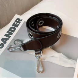 PU Leather Rivet Bag Strap Women Shoulder Crossbody Bag Belt Solid Wide Strap Bag Part Accessories Female Messenger Bag Strap