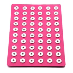 2022 New High Quality Snap Jewelry Display Board Fit 18mm Snap Buttons Jewelry Black Flannel PVC Snap Display Holder