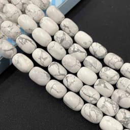 10X14MM Drum Barrel Shape Natural Stone Agates Turquoises Tiger Eye Loose Spacer Beads Charm DIY Handmade Bracelet Necklace