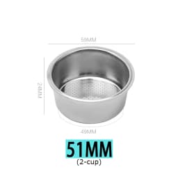 Coffee Filter Basket 51mm 54mm 58mm Clean Cup Non Pressurized Replacement For E61 Delonghi Breville Portafilter Accessories