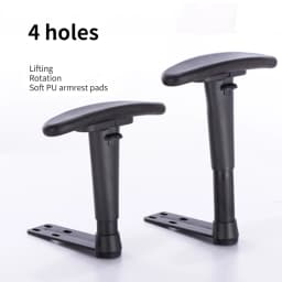 Office Chair Armrests Adjustable Computer Office Swivel Chair Armrest Footrest Set Plastic Armrests Pad Office Chair Accessories