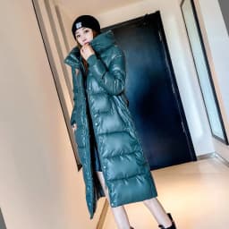 2026 Winter Long Down Jacket Women's Fashion Thick Cotton Parkas Outwear Plus Size 4XL Loose Windproof Hooded Snow Coat Female