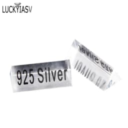 Clear Acrylic 925 Silver Signage Counter Display Tag Card Jewelry Store Accessories Necessity Lable