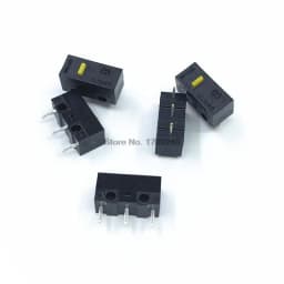 10Pcs HUANO Micro Switch Red Yellow Pink White Blue Green dot Blue Shell Pink Dot 80 million Mouse maintenance button switches