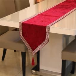 New Chinese Simple Tablecloth Modern Table Black Flag Runner European Velvet Bed Runner Pure Color Table Cloth