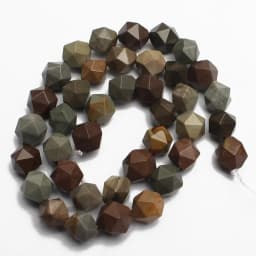 6-12mm Natural Garnet Agates Quartz Tiger Eye Howlite Opal Stone Beads Faceted Loose Beads For DIY Jewelry Making Bracelet