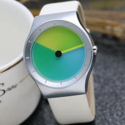 2021 Genuine Leather waterproof future new concept color watch tide men tide women fashion table wild belt quartz watch gift