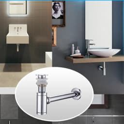 Bathroom Basin Bottle Trap Drain Modern Sink Pop Up Filter Fixture Stopper Set Washbasin Siphon Horse Accessory Renovation